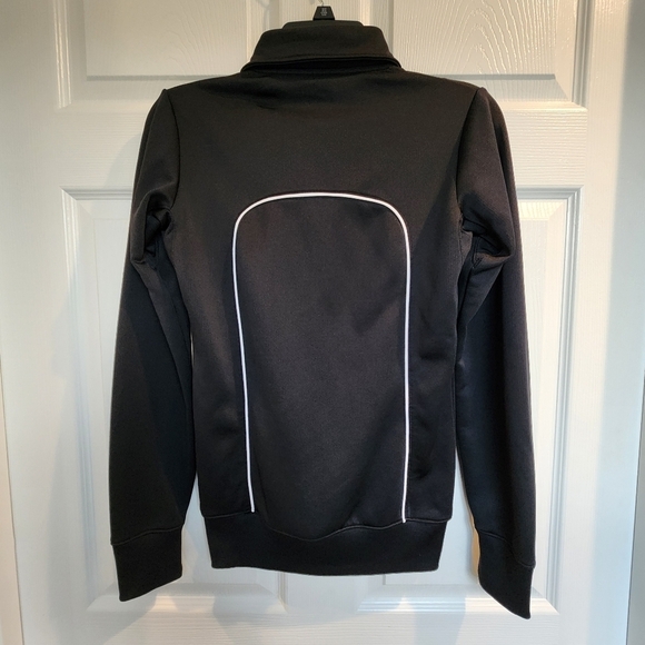 Nike Dri Fit Black White Full Zip Track Jacket Women's XS - Picture 2 of 12